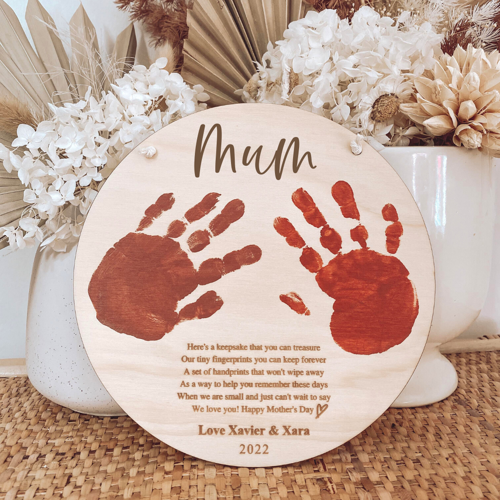 Baby handprint mother's day 2024 gift