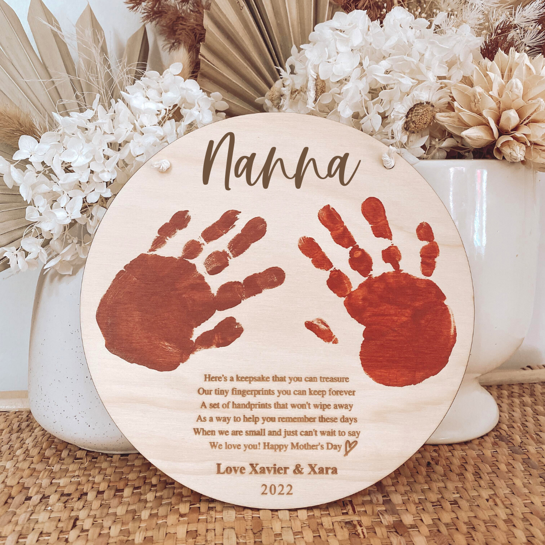 Mother's Day Handprint Plaque