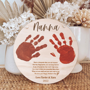 Mother's Day Handprint Plaque